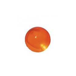 Perle ronde transparente orange