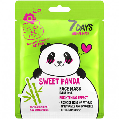 Masque soin visage animal panda grossiste
