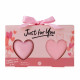 Coffret coeur effervescent & savon JUST FOR YOU